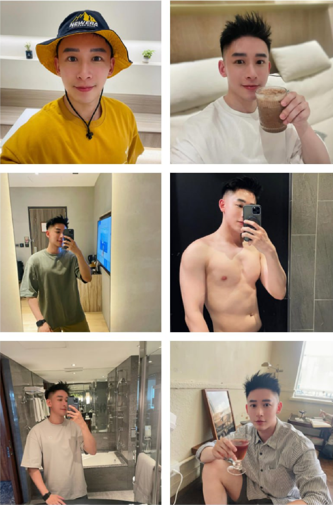 D055 照片3271张 视频33个 台湾 生活场景丰富 健身房 有只剩内裤的身材照 海边 美食 床上照 旅游 风景 自拍多